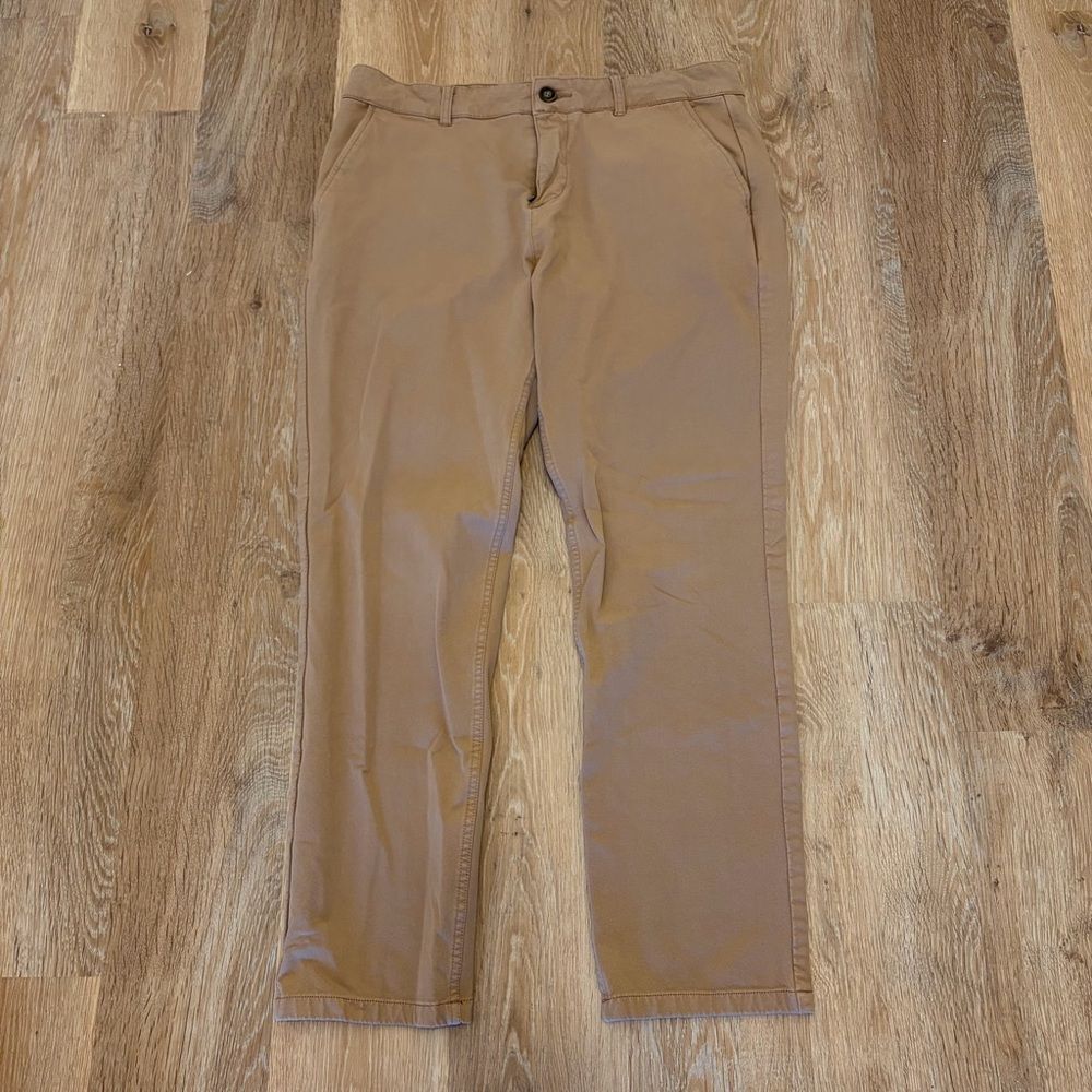 Mugsy Belmonts Size 36 Tan Jeans Performance Stretch Classic Denim Contemporary